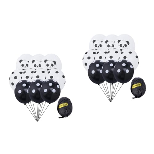 Vaguelly 32 Stück Bedruckte Luftballons Für Partys Geburtstagsfeiern Luftballons Panda Luftballons Latexballons Hochzeitsballons von Vaguelly