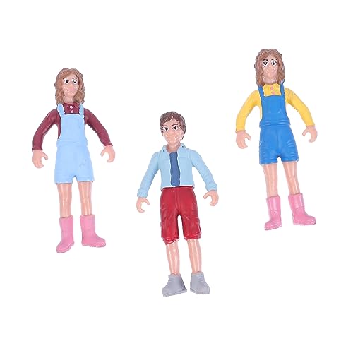 Vaguelly 3St Puppenschmuck mikrolandschaft House Decoration DIY Dekoration Kinderzimmerdekoration Szenendekoration Mikro-Landschaftsstütze Figur Modellschmuck Tischdekoration aus Sand PVC von Vaguelly