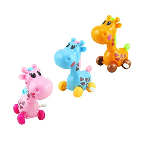 Vaguelly 3er Set Aufziehspielzeug Giraffe Lustige Mechanische Tierfiguren Für Ideales Mitgebsel Für Partys Zufällige Farben Für Jungen Und ädchen von Vaguelly