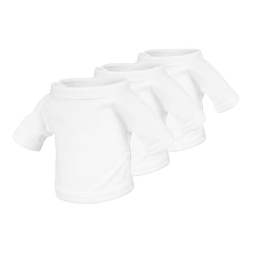 Vaguelly 3pcs Puppenkleidung Kleidung Für Puppen Tierhemd Kleidung Für Actionfiguren Bärenkleidung Bärenshirt Kuscheltiere Kleidung Puppenshirt Weiß Stoff von Vaguelly