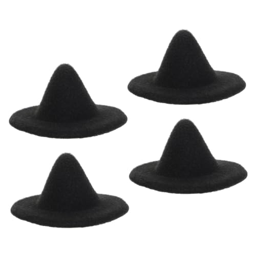 Vaguelly 4 Stück Mini Zaubererhut Zubehör Für Halloween Dekorationen Winzige Hexenhüte Miniaturhüte Mini Puppenhüte Mini Hexenhut Puppenhaushüte Partyzubehör Schöne Minihüte Eva von Vaguelly