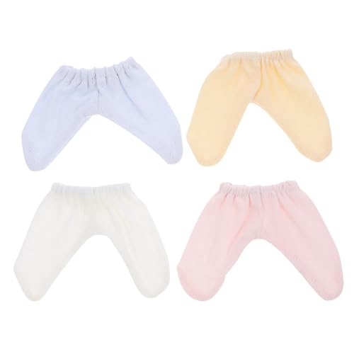 Vaguelly 4 Stück Puppenleggings Miniatur-hosendekor Hosen Für Puppen Dekorative Puppenkleidung Puppe Foto-Requisite Zarte Puppenhose Kleidung Für Puppen DIY-puppenzubehör Für Kinder Stoff von Vaguelly