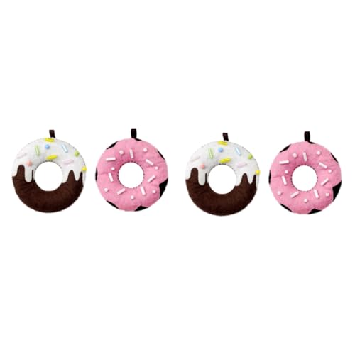 Vaguelly 4 Stück handgemachtes Cartoon-Spielzeug Cartoon-Donut-Anhänger DIY handgemachtes Spielzeug DIY-Cartoon-handgemachte Spielzeuge von Vaguelly