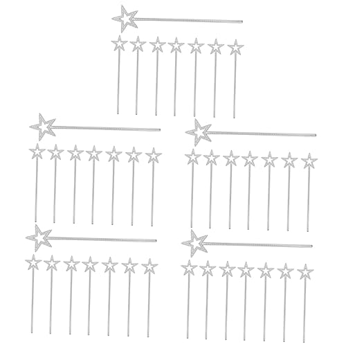 Vaguelly 40 Stk Zauberstab Spielzeug Kinderkleidung toy Feenstäbe stecken Zauberstäbe für Bühnenauftritte Kleider Neuheit Feenstäbe Feenstab für Kinder Mädchen schmücken Kosmetik Requisiten von Vaguelly