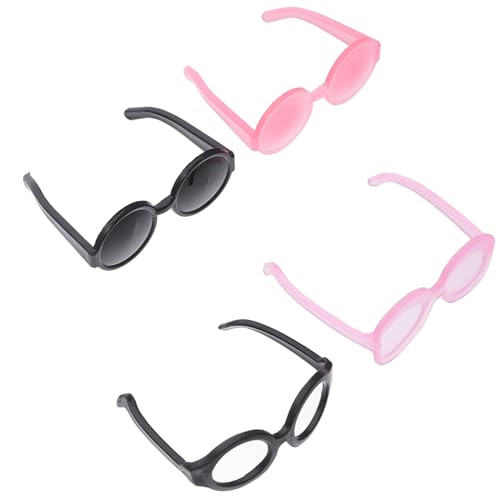 Vaguelly 40St Zubehör für Puppenbrillen Plüschpuppe Outfits für Mädchen Bild Puppen Kleidung für puppenkleidung Kleidung Sonnenbrille zum Ankleiden von Puppen Plastik von Vaguelly