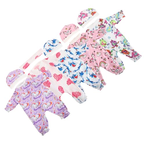 Vaguelly 5 Sätze Puppenkleidung Puppenaccessoires Kleidung Babypuppe Puppen Puppenhauszubehör Mini-Puppen Kleidung für Babypuppenjungen Stoff von Vaguelly