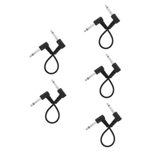 Vaguelly 5 Stück E Gitarren Kabel Gitarren Abschirmungskabel Gitarrenverstärker Netzkabel Gitarrenverstärker Kabel E Gitarren Kabel Gitarrenkabel Für Pedalboard Effekte von Vaguelly