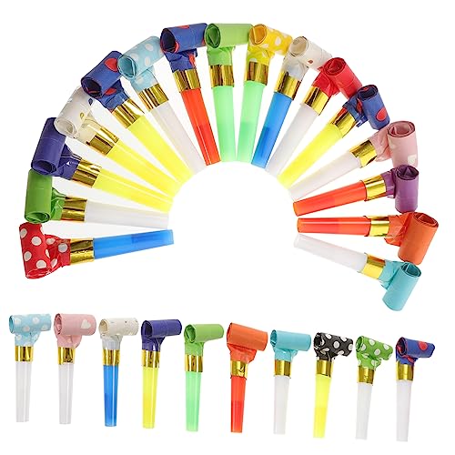 Vaguelly 50er Set Bunte Kinderpfeifen Party Whistle Toys Für Geburtstagsfeiern Zur Stimmungserzeugung Ideal Für Kinderfeste Und Mitgebsel Farbenfrohe Geräuschmacher von Vaguelly