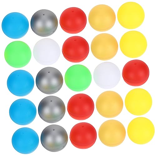 Vaguelly 50 Stück Lotteriekugel Tischtennisbälle Partyspielbälle Kapselspielzeug Sphäre Partybälle plastikball kunststoffball Spielzeug aus Verkaufsautomaten nahtlose Plastikbälle Colorful von Vaguelly