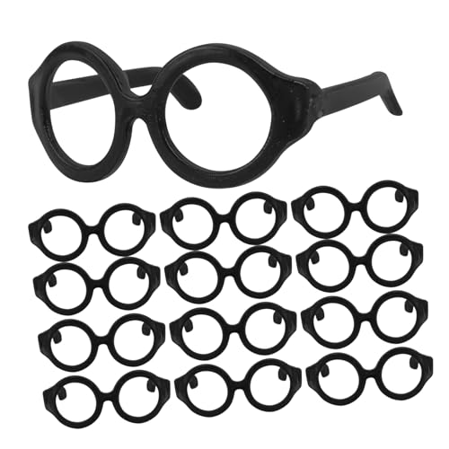 Vaguelly Puppenbrillen Runde Brille Für Puppen DIY Puppenzubehör Für Puppenoutfits Perfekte Augenoptik Für Spielzeugpuppen Ideal Für Kreatives von Vaguelly