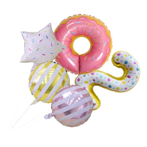 Vaguelly 5St Ballondekoration deckenverkleidung ballon set Cartoon-Ballons party dekoration Langlebige Ballons Luftballons aus Aluminiumfolie digitaler Ballon von Vaguelly