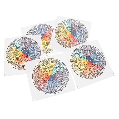 Vaguelly Emotion Wheel Sticker für Laptop 5er-Pack Dekorative Aufkleber Einzigartiges Design von Vaguelly