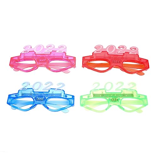 Vaguelly 6 Stk 2022 Leuchtende Brille Neon Schnapsgläser Blinkende Sonnenbrille Flash-kostüm Partybrillen Led-shutter-farben Led-brillengestelle Shutterbrille Beleuchten Glaswaren Led-licht von Vaguelly