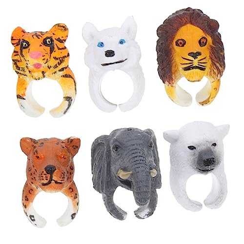 Vaguelly 6 Stück Dinosaurier Ring Der Ring Kinderspielzeug Ringe Plastikring Klassenzimmer Preise Goodie Bags Füller Partygeschenke Für Goodie Bags Partygeschenke Für Pinata von Vaguelly