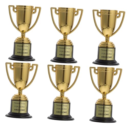 Vaguelly 6 Stück kleine Trophäe kleine partygeschenke Trophäen für verschiedene Anlässe Trophäensammlung Trophäen für Mini-Trophäen Plastik Golden Wiederverwendbar Vaguelly 6 Stück kleine Trophäe kleine partygeschenke Trophäen für verschiedene Anlässe Trophäensammlung Trophäen für Mini-Trophäen Plastik Golden Wiederverwendbar von Vaguelly