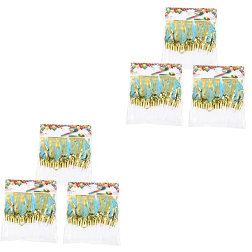 Vaguelly 60 Stk Papier Quasten blasen Drachen Partyhörner Partypfeife Spielzeug Quaste bläst Pfeife gesäumte Krachmacher party sachen party supplies Party bläst Hörner Cheerleader-Stütze von Vaguelly