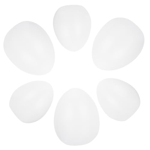 Vaguelly 6St bemalter Ei-Embryo -Malset Osterei- ostern themenkorb riesiges Osterei easter eggs easter egg decoration Plastikeier selber machen osterei selber machen Weiß von Vaguelly