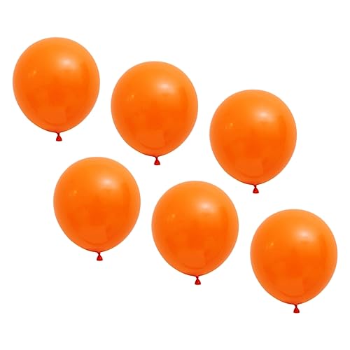 Vaguelly 6st Ballon Orangefarbene Verzierungen Hochzeitsdekorationen Orangefarbenes -dekorationen Party-layout-requisiten Szenenlayout- Emulsion von Vaguelly