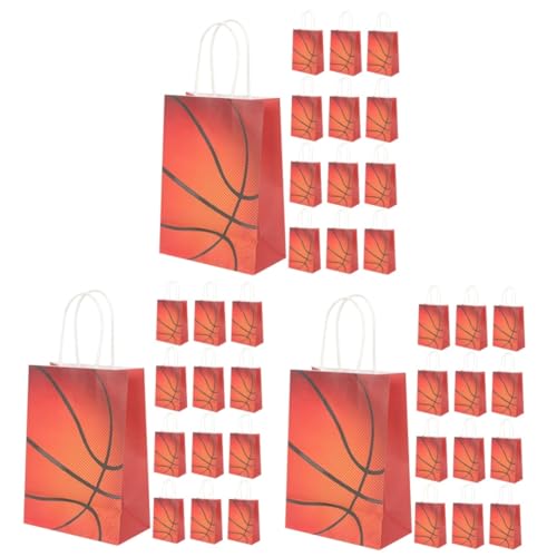 Vaguelly 72 Stück Basketball Partygeschenktüten Tragetaschen Beutel Verpackungsbeutel Für Verpackungsbeutel Blumenstraußbeutel Papiertüten Geschenktüten Aus Papier von Vaguelly