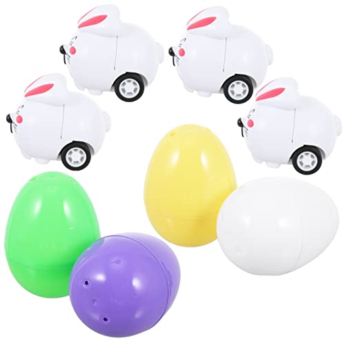 Vaguelly 8 Sätze Hasenwagen-eier Ostern Gefülltes Ei Osterhasen Entzückende Mit Ostern Gefüllte Eier Osterspielzeug Ostervorräte Eierschachteln Plastik Colorful von Vaguelly