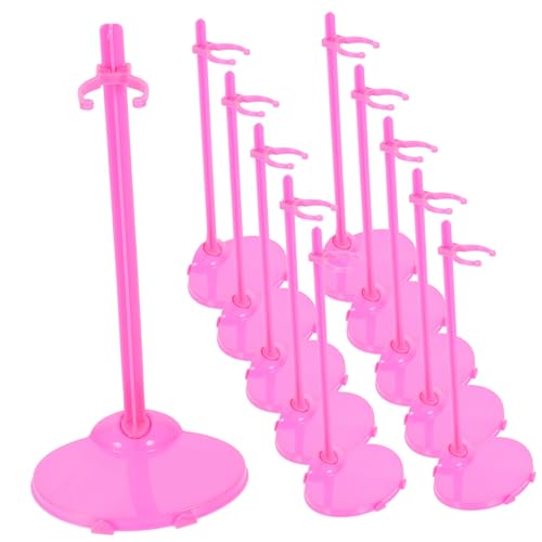 Vaguelly 84 STK Puppenständer Kinder deko doll Accessories Miniatur-Puppenhauszubehör Puppenhalterung Spielzeug Standregal Halterung für Puppenhalter Plastik Transparent von Vaguelly