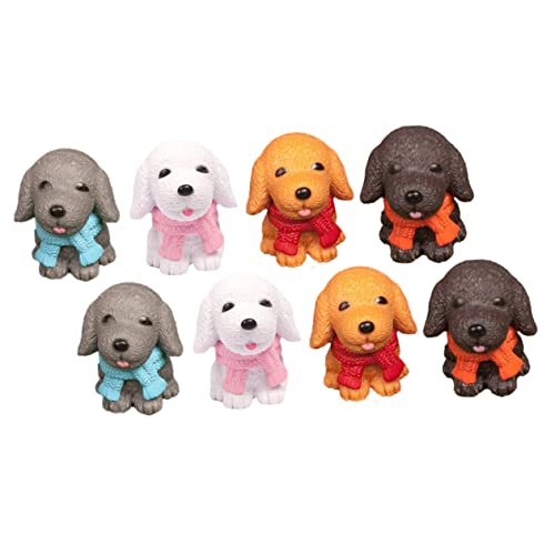 Vaguelly 8St Welpenmodell tierfiguren wohnungsdeko Miniaturhund für freundinen Dog Accessories Dackel Retriever Hundefiguren für Tischdekoration für Hunde Plastik von Vaguelly