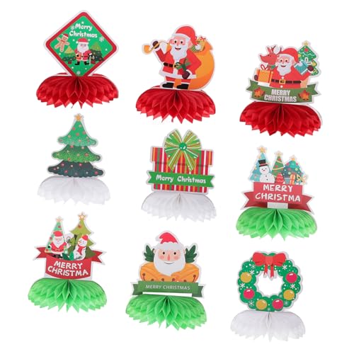 Vaguelly 9 Stück Weihnachtsschmuck Weihnachts Tischdekoration Esstisch Dekoration Hausdekoration Für Zuhause Krippen Ornamente Weihnachtsdekoration Weihnachtsdekoration Partybedarf von Vaguelly