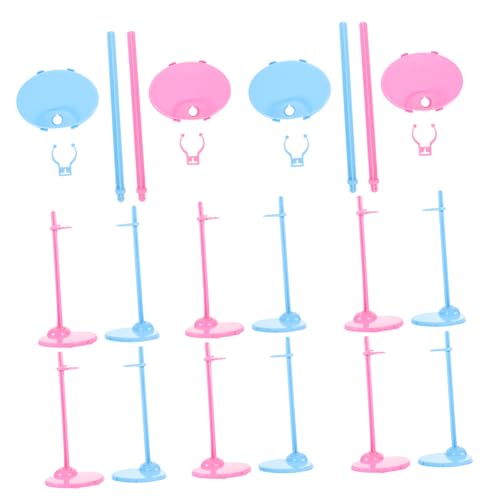 Vaguelly 90 STK Puppenständer Figure Stand doll Accessories Puppenordnung Kinderspielzeug für Mädchen Mini-Spielzeug bjd Kleiner Stand Zubehör für Puppenhalter Standanzeige Plastik von Vaguelly