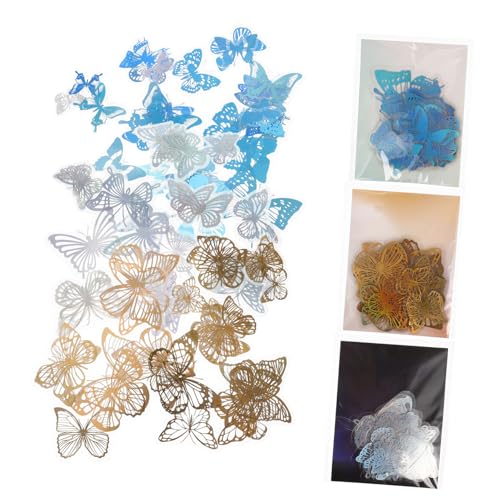 Vaguelly 90St -Schmetterlingsaufkleber selbstgemachter Aufkleber Schmetterlingsbriefpapieraufkleber Scrapbooking Sticker Scrapbook Stickers Aufkleber zum beschriften Aufkleber Jahrgang von Vaguelly