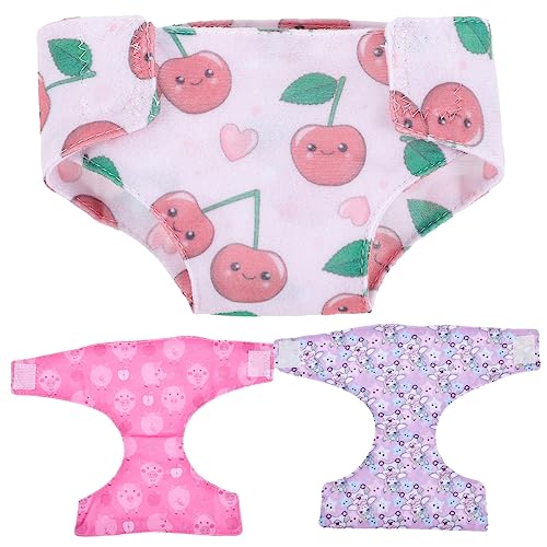 Vaguelly Baby Puppen Kleidung Puppenkleidung 3st Verkleiden Zubehör Unterhose Zubehör Für Spielzeugpuppen Puppenunterhose Für Spielzeugpuppen Spielzeughöschen -rollenhöschen Stoff von Vaguelly