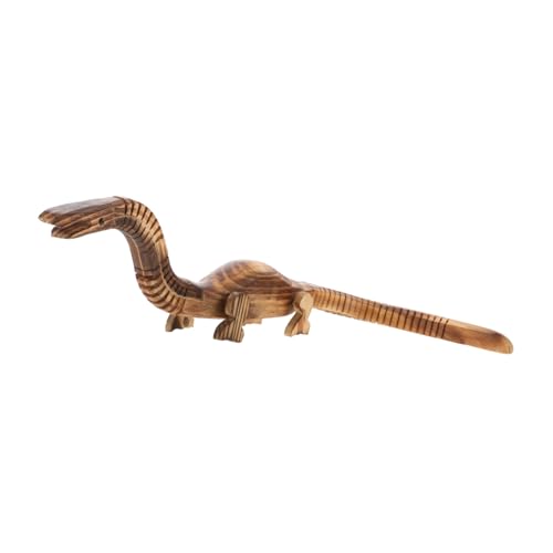 Vaguelly Dinosaurier Modell Spielzeug Mini Ornamente Realistische Dinosaurier Holzdekoration Dinosaurier Handwerk Holzfigur Dinosaurier Statue Tierstatue Dinosaurier Figuren von Vaguelly