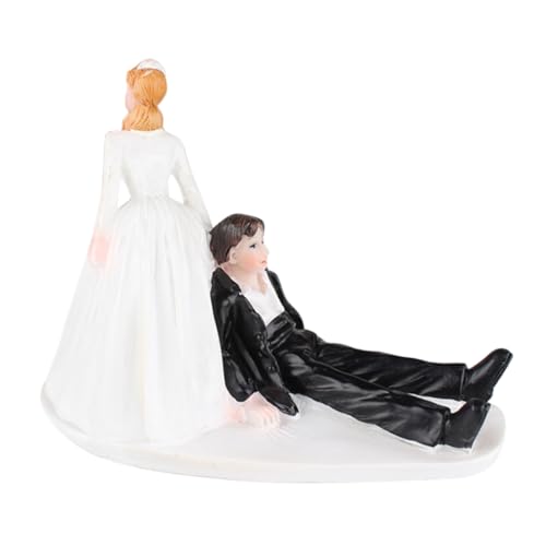 Vaguelly Hochzeitstortenaufsatz Lustige Bräutigam Figur Hochzeitstortendekoration Lustiger Hochzeitstortenaufsatz Lustige Braut Und Bräutigamstatue Hochzeitstorte Ornament Aus von Vaguelly