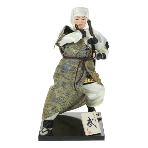 Vaguelly Japanische Puppe Samurai Ninja Humanoide Puppe Japanische Wohndekorpuppe (Ninja Jahr 2) 1Stk Hausverzierung Ninja-Partygeschenke Wohnkultur Modelle Ornament Dekoration Mini von Vaguelly