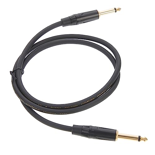 Vaguelly Klinkenkabel Für E Gitarre Audio Kabel Für Verstärker Und Mikrofon 1 Meter Perfektes Zubehör Für Gitarristen Und Musiker von Vaguelly