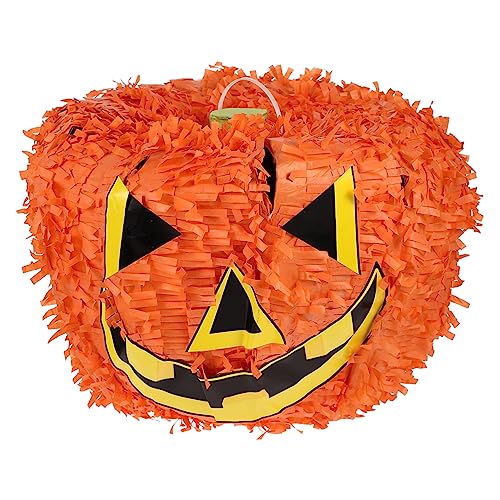 Vaguelly Kürbis Piñatas Jack-O-Lantern-Pinata Kinderspielzeug aufdecken Goo halloween pinata halloween deko Pinata- in Kürbisform Piñata zerschmetterndes Papier Orange von Vaguelly