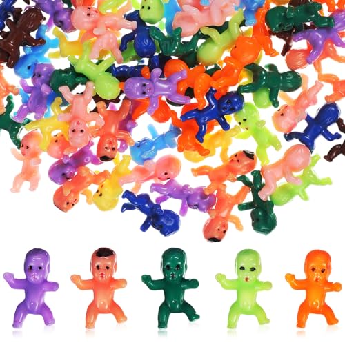 Vaguelly Mini Plastikwichtel Kreative Kleine Babyfiguren Für Babyparty Dekorationen Und Gastgeschenke Bunte Miniaturen Für Festliche Anlässe Und Feiern von Vaguelly