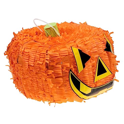 Vaguelly Party-anhänger Laterne Fiesta-piñata Halloween-partygeschenke Süßigkeitendekorationen Plüsch Kürbis-süßigkeiten-eimer Party-pinata-dekoration Halloween-geburtstag Orange Papier von Vaguelly