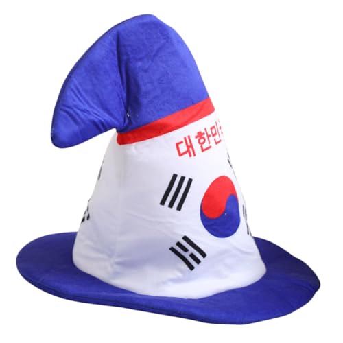 Vaguelly Plüsch Partyhut mit Spitz Zulaufender Form und Südkoreanischer Flagge Leichte Tragbare Kopfbedeckung für Karneval Kostümfest Cosplay und Fotorequisiten Witzige Neuartige Mütze für Vaguelly Plüsch Partyhut mit Spitz Zulaufender Form und Südkoreanischer Flagge Leichte Tragbare Kopfbedeckung für Karneval Kostümfest Cosplay und Fotorequisiten Witzige Neuartige Mütze für von Vaguelly