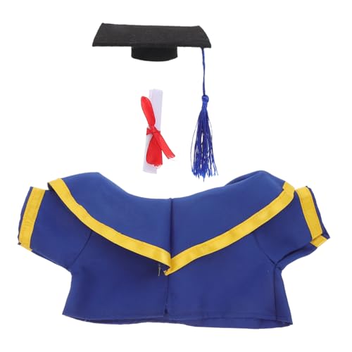 Vaguelly Plüschbär Kleidung Set Austauschbares Abschlussmantel Cap Outfit für Puppen Weiches Stoffmaterial Festliches Design für Kreative Rollenspiele und Feierlichkeiten Vaguelly Plüschbär Kleidung Set Austauschbares Abschlussmantel Cap Outfit für Puppen Weiches Stoffmaterial Festliches Design für Kreative Rollenspiele und Feierlichkeiten von Vaguelly