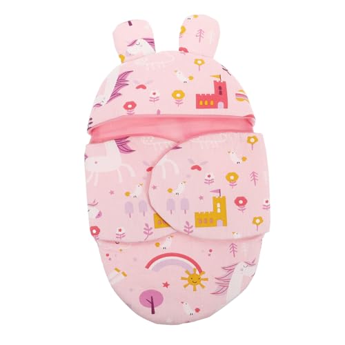 Vaguelly Puppe Decke Kostüm Spielzeug Swaddle Neugeborenen Anzug Mädchen Outfits Mädchen Kleidung Zubehör Kit Puppe Kleidung Kleidung Puppe Stirnband von Vaguelly