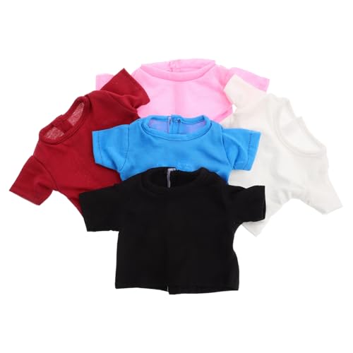 Vaguelly Puppenkleidung Puppenmode Puppenoutfits Puppenbekleidung Kleidung Mode für Puppen vorgeben Puppenhäuser Miniatur-Zubehör Puppen-T-Shirt Kleidung für Puppen Stoff von Vaguelly