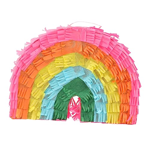 Vaguelly Regenbogen-piñata Dinosaurier-spiralornament Extra Große Piñata Hängende Piñata Hängende Regenbogenpinata Fiesta-dekoration Pinata Süßigkeitenspielzeug Papier Colorful von Vaguelly