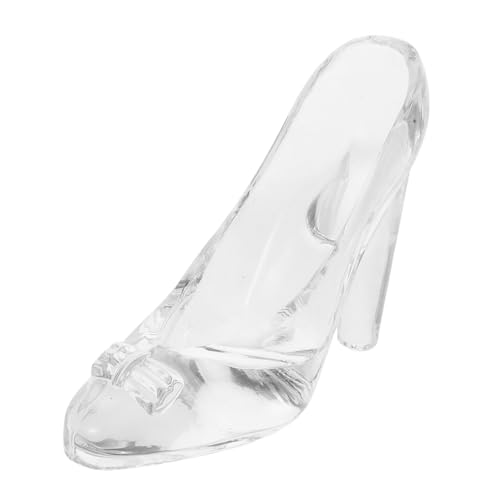 Vaguelly Schuhschmuck aus Kristall hochzeitsgeschenk Tischdekoration geburtstagsdekoration hochzeitsdekoration Mini-Kristallschuhe High Heels aus klarem Kristall Glas Transparent von Vaguelly