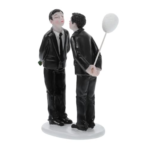 Vaguelly Harz Kuchen Paar Figur für Hochzeit Valentinstag Cupcake Topper von Vaguelly