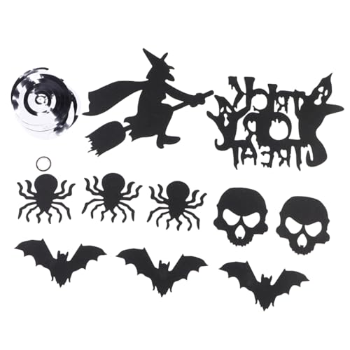 Vaguelly Spinnenschädel Fledermaus Spirale Ornament Girlande Dekorationen Halloween Wirbel Luftschlangen Halloween Requisiten Halloween Wirbel Dekorationen Halloween Kronleuchter von Vaguelly