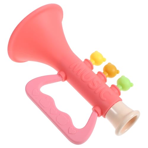 Vaguelly Trompete outdoor Musikalisches Instrument Fußballspiel Kleine Trompete Party-Horn lustige Spielzeugtrompete Event-Horn Plastik rot von Vaguelly