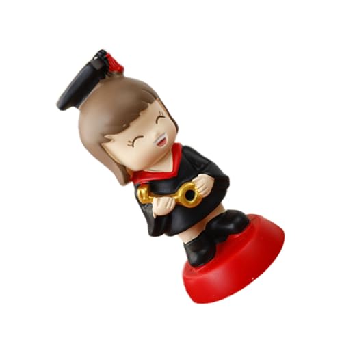 Vaguelly Verzierungen für Jungen und Mädchen büro dekoration office decoration bedroom decoration Attraktiv ihr Kuchen Abschlusstortenverzierungen Cartoon-Figur-Skulptur Harz rot von Vaguelly