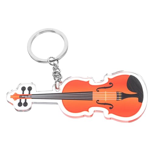 Vaguelly Violine Schlüsselanhänger Ring Kette Halter Geldbörse Karte für musiker für musikliebhaber mini violine Handtaschenanhänger Tasche hängende Dekoration Eisen von Vaguelly