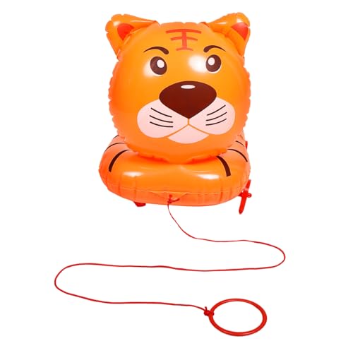 Vaguelly Zugschnur Aufblasbares Spielzeug Haustier Partydekorationen Tierwanderer Ballon Tiger Ballons Tier Push Along Spielzeug Tiere Ballon Niedliche Nutztier Ballons von Vaguelly