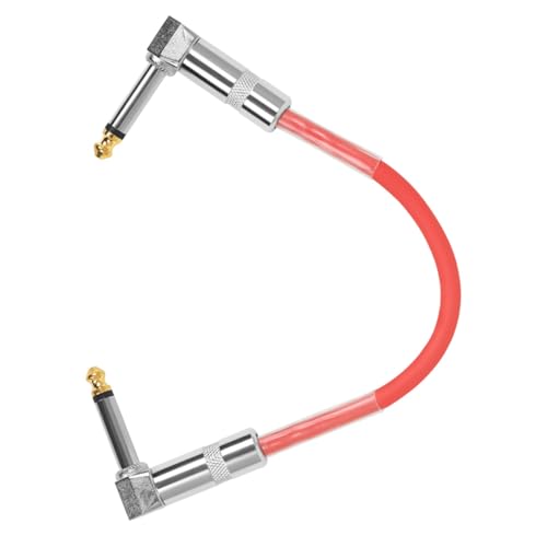 Vaguelly kabel für elektrische gitarre Patchkabel gitarre Funkenverstärker Gitarrenpedalkabel Pedal-Patchkabel gitarrenkabel guitar cable stabmixwe Gitarren-Patchkabel Patch-Kabel PVC rot von Vaguelly